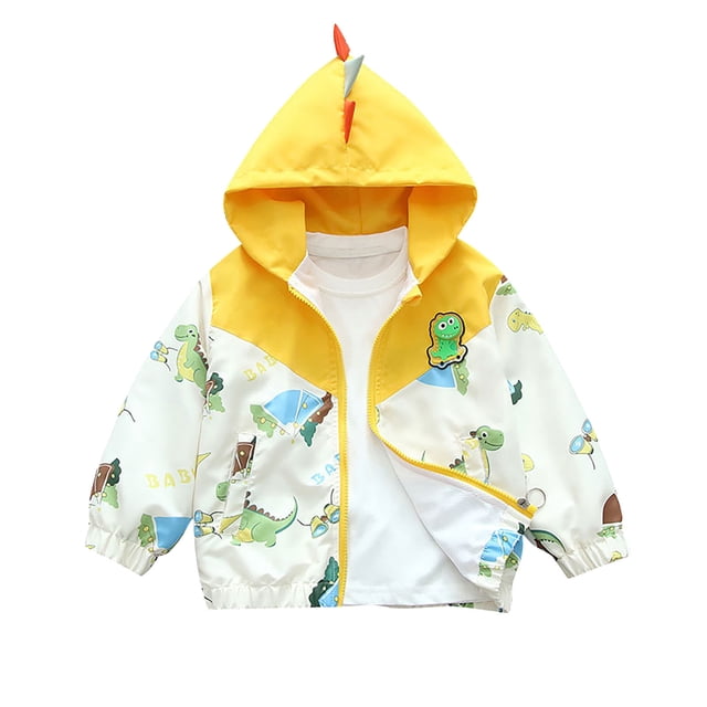Baby Spring Jacket, Childrens Clothing Childrens Spring Clothing Little Dinosaur Jacket Small and Medium Childrens Spring Jacket