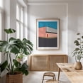 thumbnail image 6 of Warehouse Illustration - Illustration Minimalist Geometric Architecture Modern Art Abstract Mid-Century Modern Pastel Unframed Wall Art Print 20 x 28 inches, 6 of 16