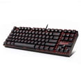 thumbnail image 1 of Redragon K552 Clavier de Jeu Mécanique Rétroéclairé à DEL Rouge Petit Compact 87 Touches Clavier d'Ordinateur Mécanique en Métal KUMARA USB Filaire Cherry MX Bleu Commutateurs Équivalents pour PC Windows Joueurs - Noir, 1 of 4