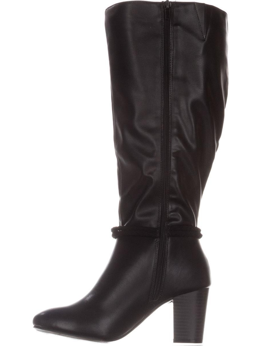 Womens Ks35 Galee Wide Calf Dress Boots Black 