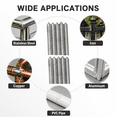 thumbnail image 5 of 12 Pcs Low Temperature Universal Welding Rods  Low Temperature Universal Welding Rod Sticks Metal Melt Low Melt Solder Pipe Tools Electrode Aluminum Rod for Stainless Steel Iron, Beginner and Pro, 5 of 7
