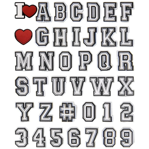Letter Charms for Shoes, Adult Shoe Charms Letter Shoe Decoration Charms for Boys and Girls