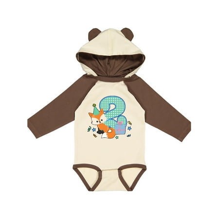 

Inktastic Im 2 Years Old With Fox Gift Baby Boy or Baby Girl Long Sleeve Bodysuit