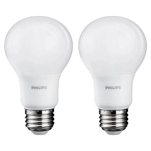 Erfgenaam Goed doen Sturen Philips 8 Watt A19 60 Watt Replacement 800 Lumen Daylight LED Light Bulb, 6  Pack - Walmart.com