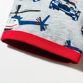 thumbnail image 4 of NOLDARES Toddler Baby Boy Summer Clothes T-Shirt and Shorts Summer Beach Boy Outfits(Red,5-6 Years), 4 of 9