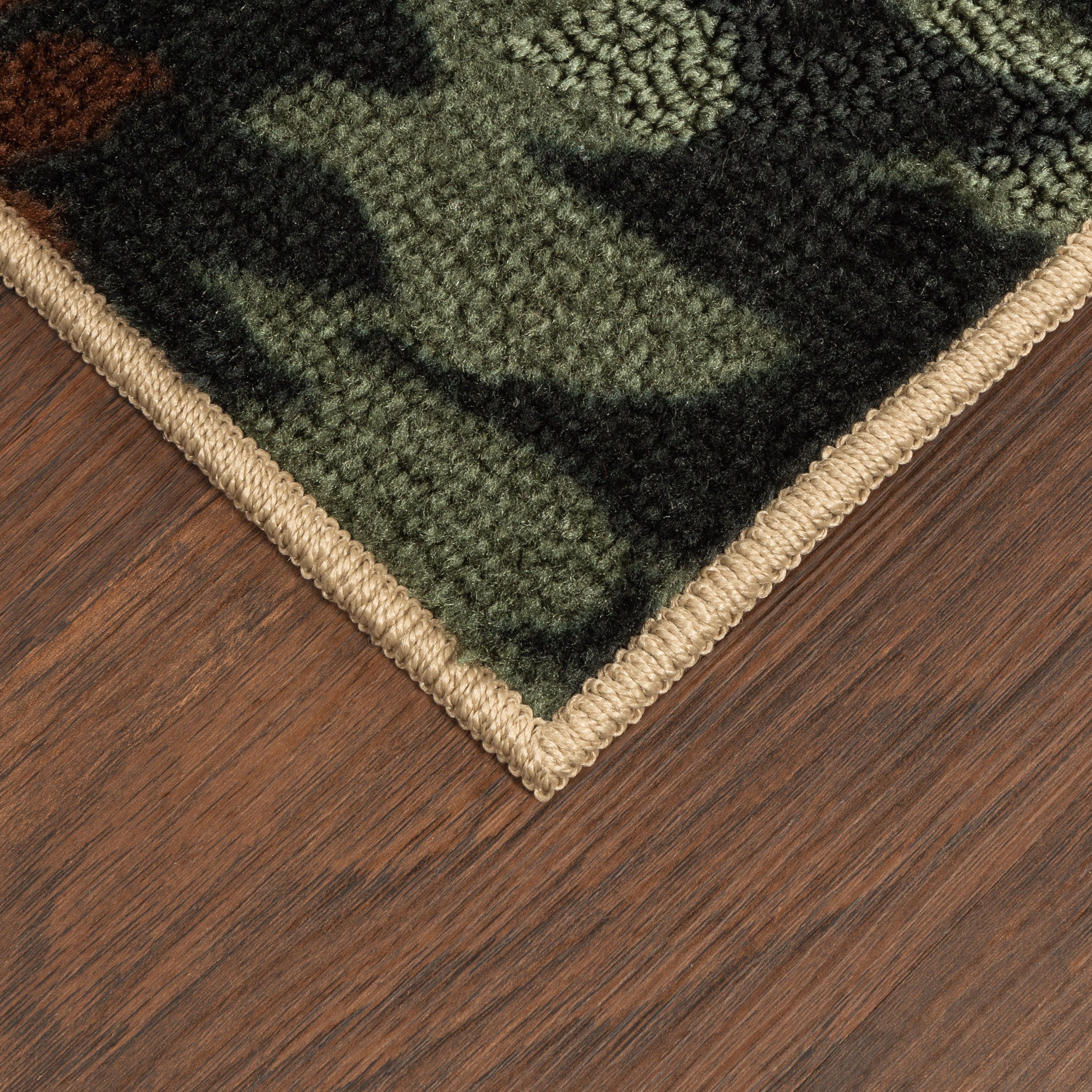 (2 pack) Mainstays Traditional Multicolor Floral Print Indoor Accent Rug, 2'6"x3'10"