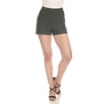 thumbnail image 1 of White Mark Women's Stretchy High Waist Shorts, 1 of 5
