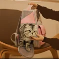 thumbnail image 5 of Bolsa para gatos y perros, bolsa de hombro doble, cálida para mascotas, para gatos, perros, gatos, salidas al aire libre, mochila portátil para mascotas de gran capacidad, 5 of 5