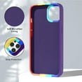 thumbnail image 5 of Magnetic Case for iPhone 14 with Hidden Ring Stand, Slim Kickstand Case Compatible with MagSafe Shockproof Soft Microfiber Lining Protective Case Cover for iPhone 14, Dazzle Purple, 5 of 6