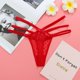 thumbnail image 3 of Tanga de encaje sin costuras para mujer, ropa interior de cintura baja, bragas con lazo, lencería Sexy, 3 of 5