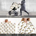 thumbnail image 6 of Daiia Dachshund Going To Play Tennis Pattern Car Seat Cover for Babies, Mom Nursing Covers Breastfeeding Scarf, Multi Use Infant Carseat Canopy for Newborn Carrier/Stroller, 6 of 9