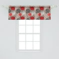 thumbnail image 2 of Ambesonne Floral Window Valance, Blossoming Peony Art, 54" X 18", Multicolor, 2 of 3