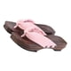 thumbnail image 3 of Lady Slippers Japanese Style Wooden Clogs For Daily Use Pink Flat Sole 1 Pair, 3 of 3