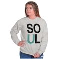 thumbnail image 5 of Matching Set for Couples Soul Mates Unisex Plus Fleece Graphic Sweatshirt Brisco Brands 2X, 5 of 6