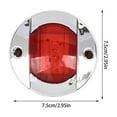 thumbnail image 3 of Marine Boat LED Courtesy Deck Lights,Waterproof Transom Stern Navigation Lighting for Pontoon,Sailboat,Fishing Boats,Dinghy,Hunter Vessels,2.95" Round Surface Mount Cockpit Step Utility Lamp, 3 of 4
