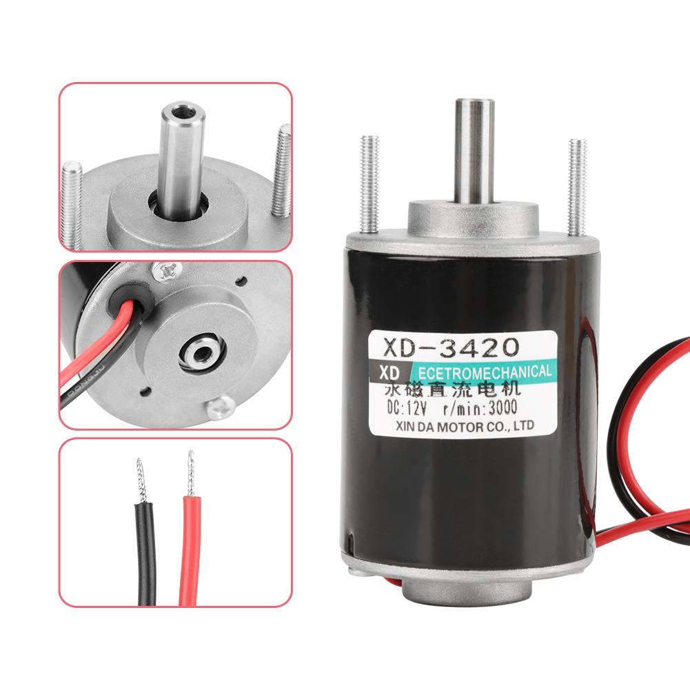 Buy LYUMO 12/24V 30W Hollow Shaft Permanent Brush DC Motor Speed