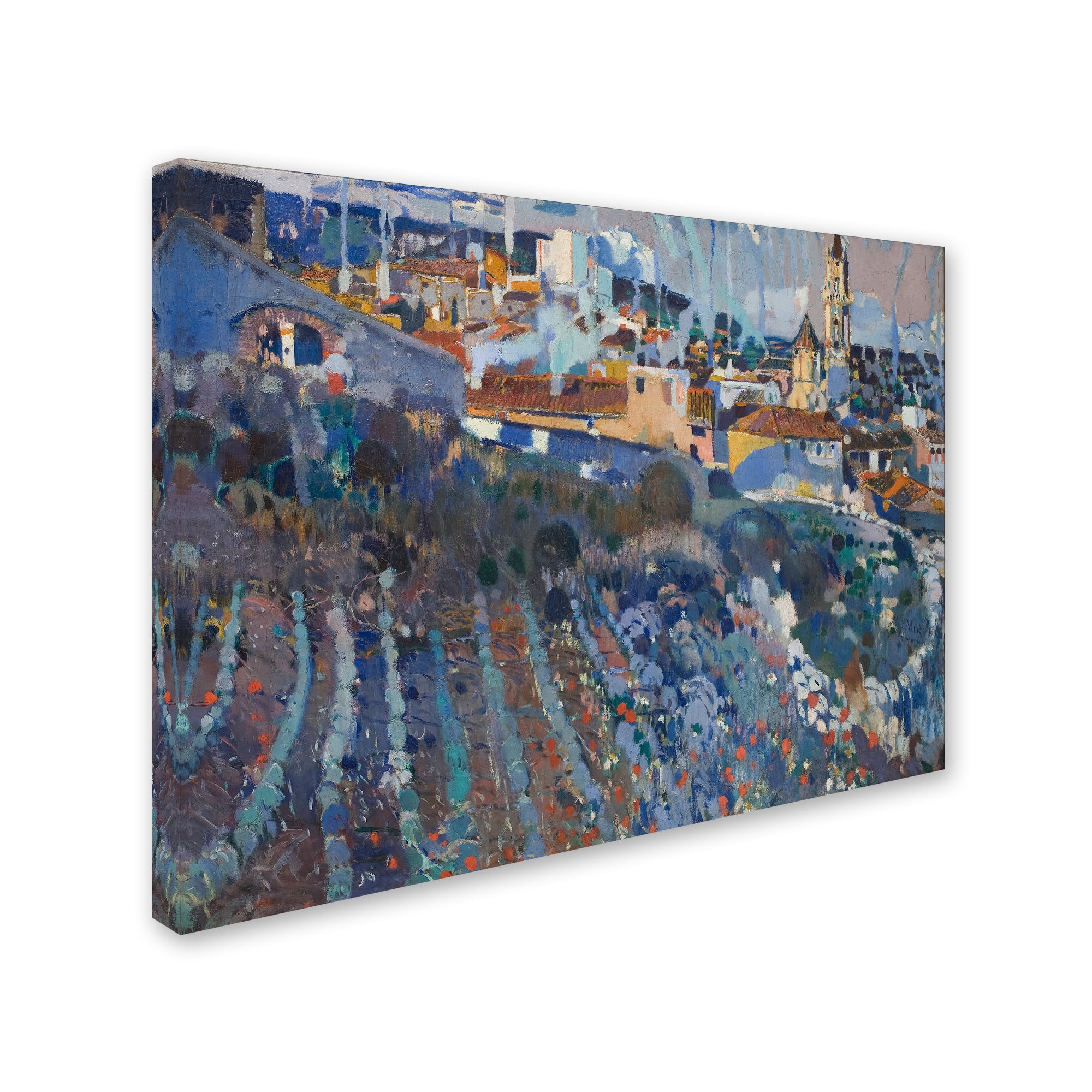 Trademark Fine Art 'Terraced Village' Canvas Art by Joaquim Mir