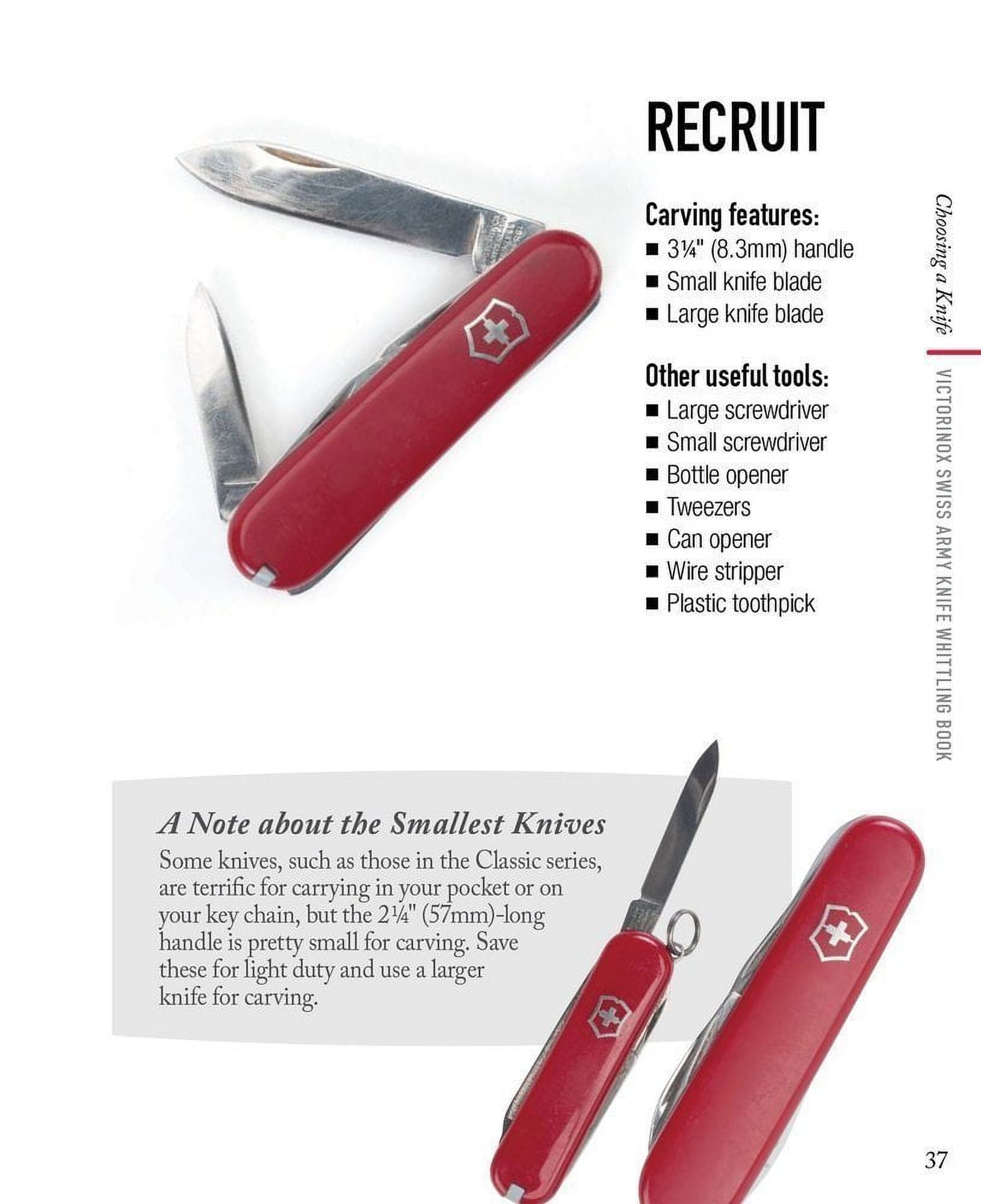 Victorinox Swiss Army Knife Whittling Book: 43 Easy Projects (Fox Chapel  Publishing) Step-by-Step Instructions to Carve Useful & Whimsical Objects