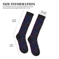 thumbnail image 4 of Sikiie Colored Hearts 1 Pairs Compression Socks for Men and Women 15-20 mmHg Running Support Socks, 4 of 7