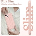 thumbnail image 5 of Cute Bow Phone Case for iPhone 14 6.1", Aesthetic Pink Heart Ribbon Bowknot Pattern Print Design Women Girly Case Gloss Raised Camera Protective Cover Soft Slim Silicone Shockproof TPU Funda, 5 of 5