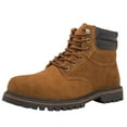 thumbnail image 2 of KINGSHOW Men's Work Boots Brown Soft Toe Work Boots for Men 9 M US, 2 of 7