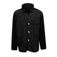 thumbnail image 4 of Men's Button Front Knit Jacket Long Sleeve Casual Outerwear Sweater Cardigan, 4 of 6