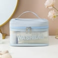 thumbnail image 1 of LSLJS Grande Capacité Sac de Lavage Coloré Extérieur Sac de Maquillage Portable en PVC, Rangement en PVC pour Natation, 1 of 6