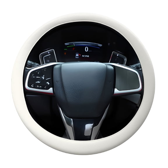 MELIVO Auto Car Silicone Steering Wheel Cover Non-Slip Thin Grip Grey For 13"-16.5"inch