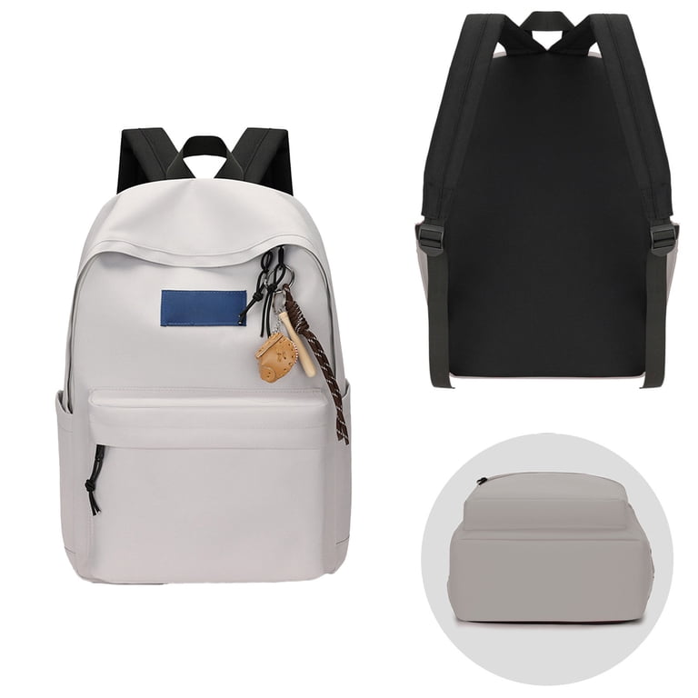 Water-Resistant Nylon Daypack with Gold Hardware, Multiple Compartments, Fits Rowledge 2 Womens Backpack - Black/Gold/Lavender | Lo & Sons main image 3