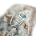 thumbnail image 3 of BREATHTAKING SURPRISE STERLING SILVER AUSTRALIAN BLACK OPAL RING, 3 of 4