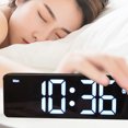thumbnail image 7 of Foqnuq Large LED Digital Clock Alarm - Rechargeable Snooze Wall Clock - Date & Temperature Display - USB Powered - Perfect for Home & Office, 7 of 7
