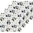 thumbnail image 2 of Coolnut Panda Bamboo Wash Cloth Set of 4, 12 x 12 Inch Cotton Baby Washcloths Highly Absorbent and Soft Feel Fingertip Towels Face Towels for Bathroom, Gym, Spa Washcloth Gift, 2 of 7