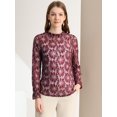 thumbnail image 3 of INSPIRE CHIC Blouse en Dentelle Crochetée Transparente à Col à Volants Florale pour Femmes, 3 of 6