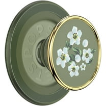 PopSockets MagSafe Phone Grip with Kickstand and Swappable Top - Enamel Floral Relief