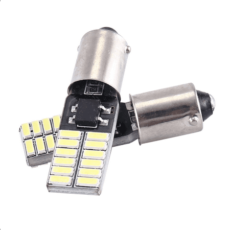 

8pcs Canbus Car Bulb Free Error Ba9s H6w Led White 4014 24smd 4.8w Led Automotive Light Lamp 12v Parking 57 233 W6w T11