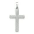 thumbnail image 4 of Finest Gold 14K White Gold Brushed & Polished Hollow Latin Cross Pendant, 4 of 4