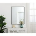 thumbnail image 2 of Metal frame rectangle mirror 27 inch in Black, 2 of 5