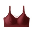 thumbnail image 2 of Viluyesy Womens Bralette Bras, Comfort Sameless Stretch Adjustable Strap Sports Everyday Underwear Red M-3XL, 2 of 3