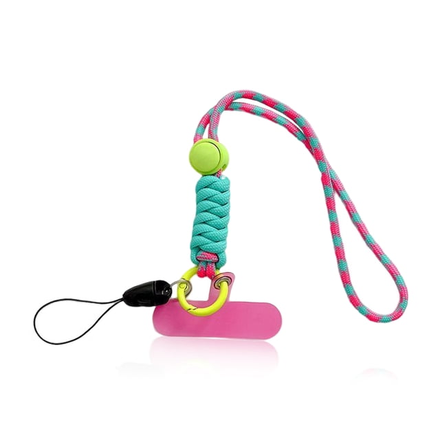 Youkk Mobile Phone Lanyard Adjustable Reusable Neck Hanging Rope with Hook Microfiber Safety Straps Accessory Picnic Running Type 9