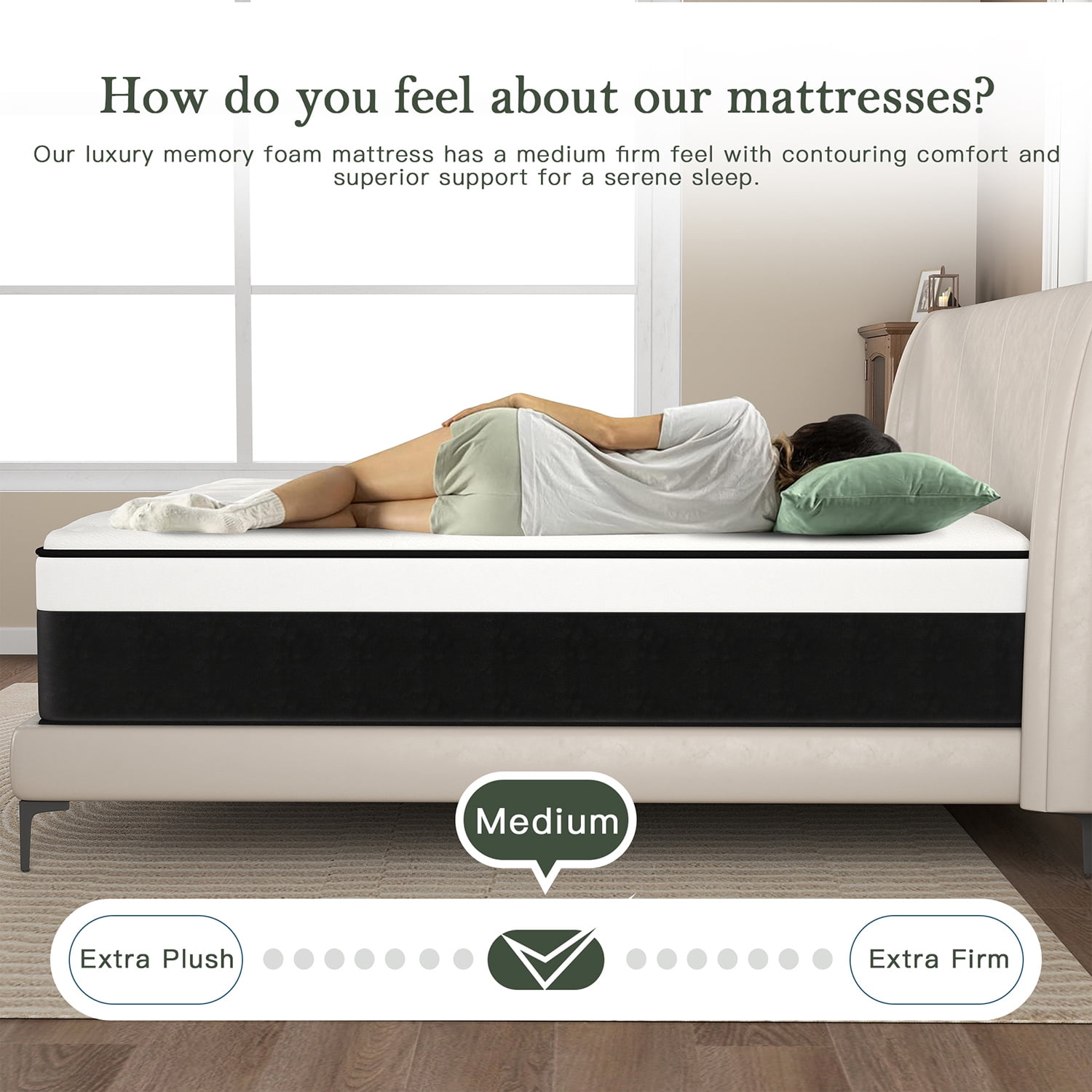 lemontalking 12 inch Hybrid Mattress in a Box, Innerspring and Gel Memory Foam Medium Firm, Full Mattress