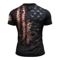 thumbnail image 3 of WAYUTE Mens 250 Anniversary USA Shirt National Flag Full Graphic Comfortable Loose Celebrations Tee Independence Day T Shirts, 3 of 3