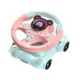 thumbnail image 2 of Kokiya Steering Wheel Toy Simulation Car Steering Wheel Eletric Pretend Play Fun Learning Role Play Driver Fun Activity for Toddlers pink, 2 of 9