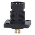 thumbnail image 1 of Square Flange Pin Socket, Square Flange Connector 60V 2A Buckle Locking 5 Pcs Waterproof 7/16in 28UNS Thread  for Automation Equipment, 1 of 7