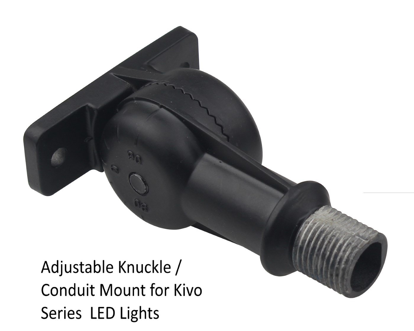 Conduit Threaded Mount Knuckle Mount for 30 to 50 Watt Kivo LED Flood  Lights