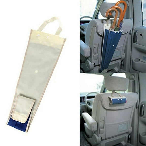 Car Umbrella Holder Car Seat Back Hanging Bag Umbrella Sleeve Holder Foldable Organizer Storage Car Umbrella Holder Car Parts