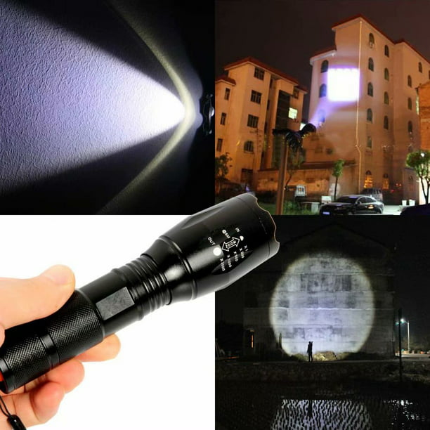Tigre autor Agacharse 1200 Lumen Super Bright Handheld LED Flashlight with Adjustable Focus and 5  Light Modes, Outdoor Water Resistant Torch, Powered Tactical Flashlight -  Walmart.com