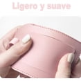 thumbnail image 4 of Soft PU Leather Travel Luggage Tag with Metal Eyelets & Adjustable Strap - Waterproof, Durable, Elegant Design for Easy Luggage Identification at Airports/Train/Bus - Includes Name & Phone Number, 4 of 6
