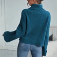 thumbnail image 3 of Vedolay Womens Fall Sweaters Womens 2023 Casual Pullover Sweaters V Neck Long Sleeve Knit Tops,Blue L, 3 of 5