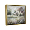 thumbnail image 4 of Stupell Industries Muted Cottage Meadow Landscape Painting Gold Floater Framed Canvas Art Print Wall Art, 21 x 17, 4 of 10