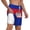 White, variant on Men's Kampuchea Swim Trunks with Compression Liner Bathing Suit Swimwear